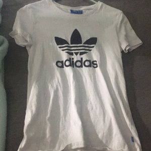 White Adidas tee shirt